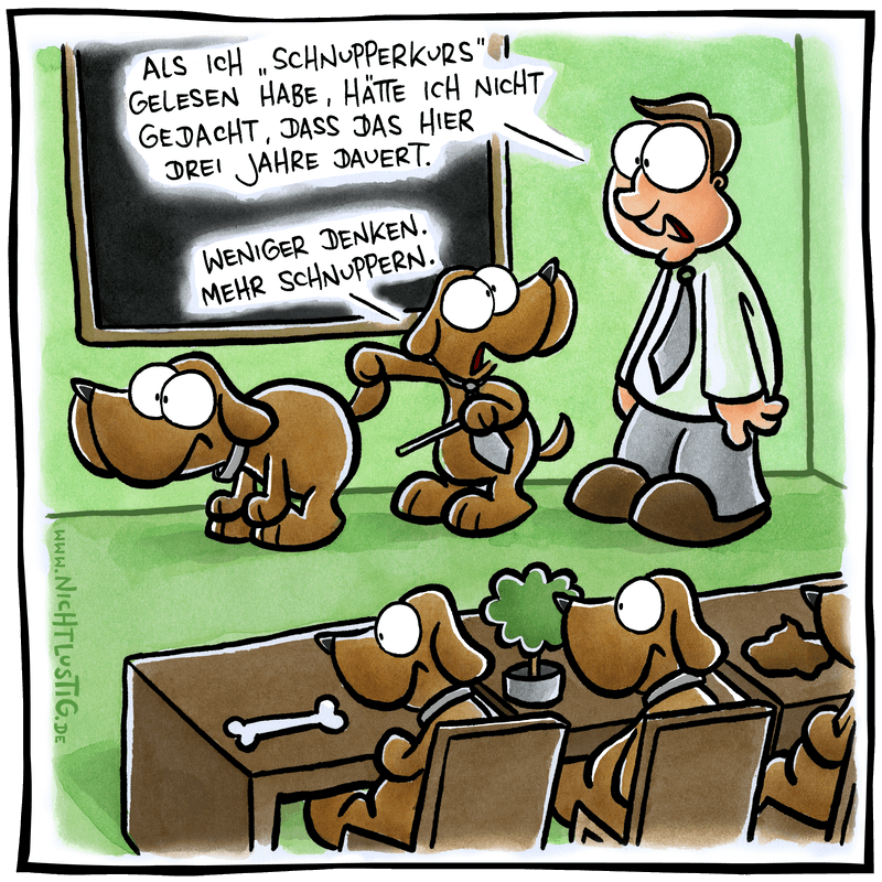 NICHTLUSTIGCartoon SCHNUPPERKURS
