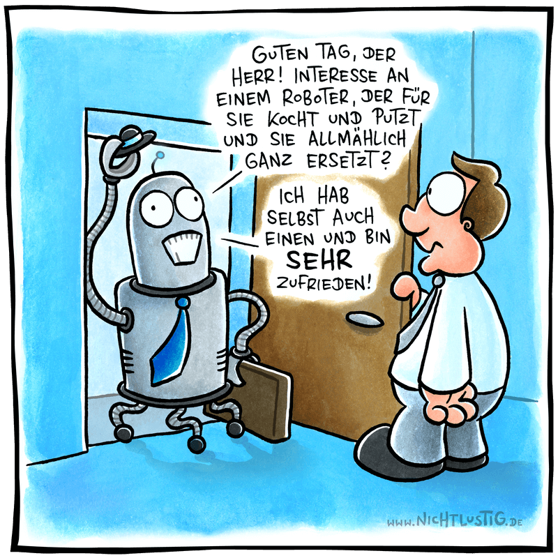 NICHTLUSTIGCartoon ROBOTER