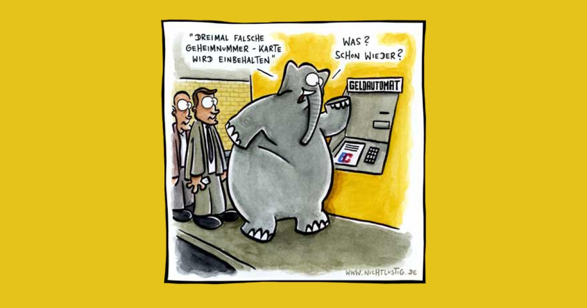 NICHTLUSTIGCartoon GEHEIMNUMMER