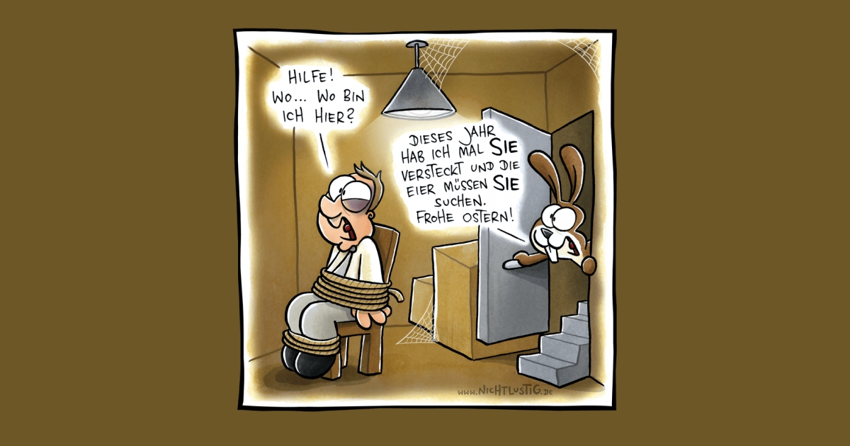 NICHTLUSTIGCartoon VERSTECKT