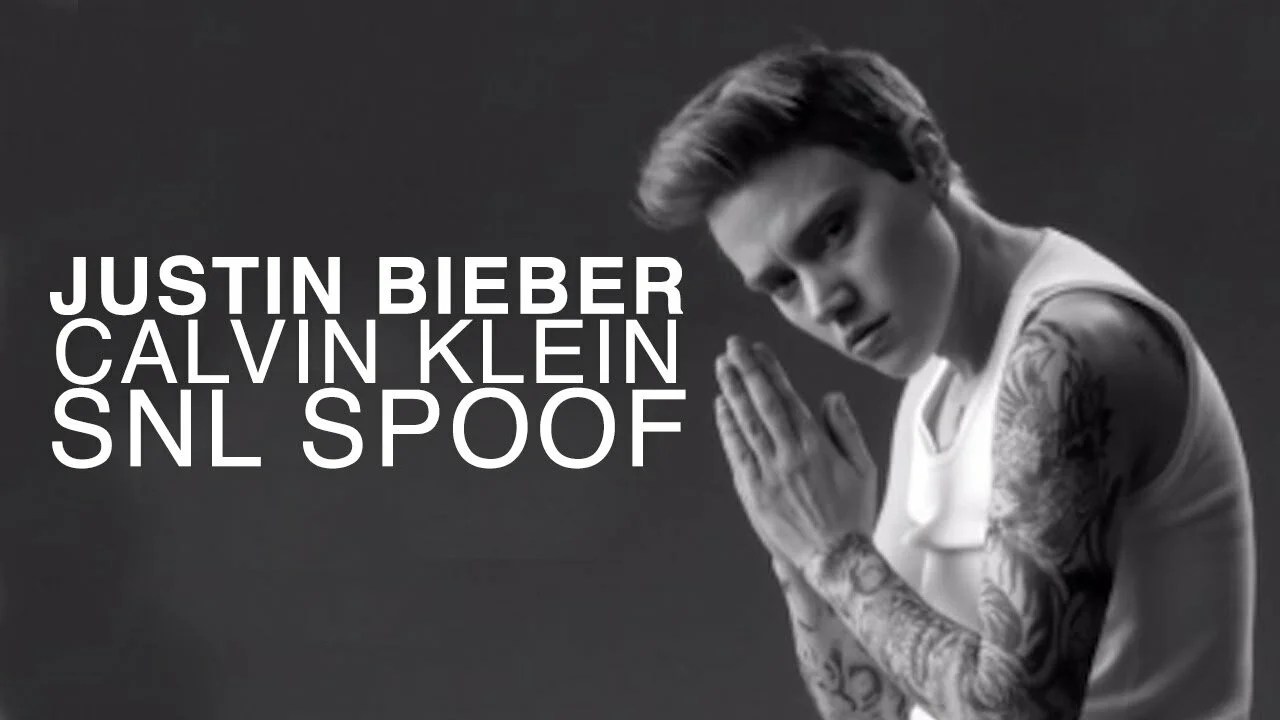 Justin Bieber Saturday Night Live Calvin Klein Campaign Spoof JLD