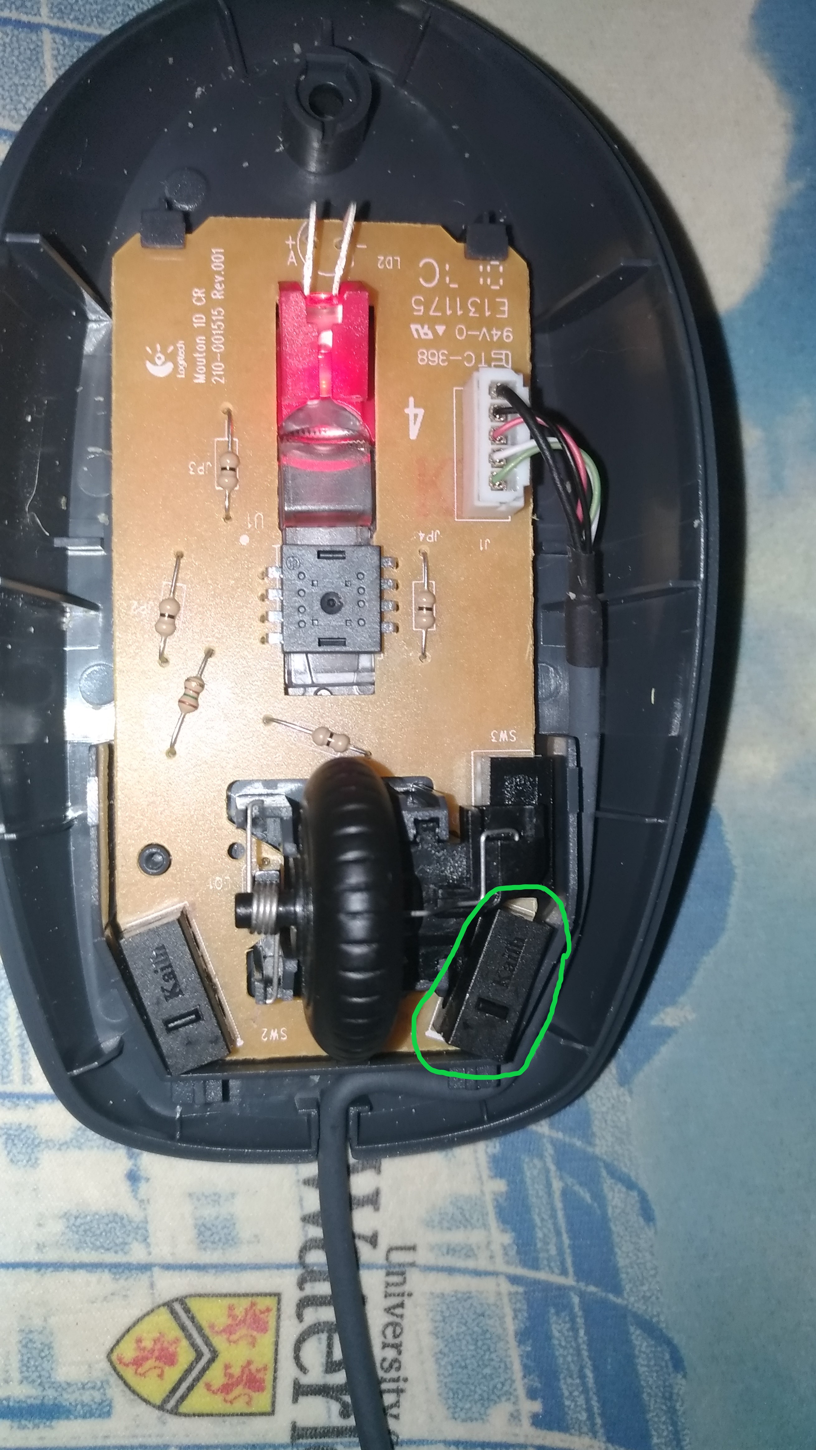 Fix a Double Clicking Logitech M100 Mouse