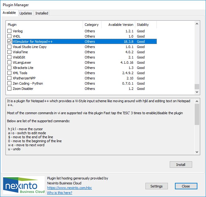 Use NotePad ++ like Vim with ViSimulator