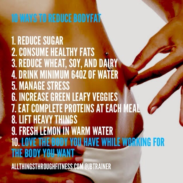Josh Bowen: 10 Ways To Reduce Body Fat « The Recovering Politician