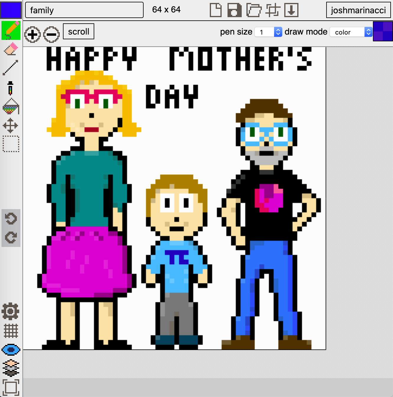 Pixel Eater, a web based pixel art editor