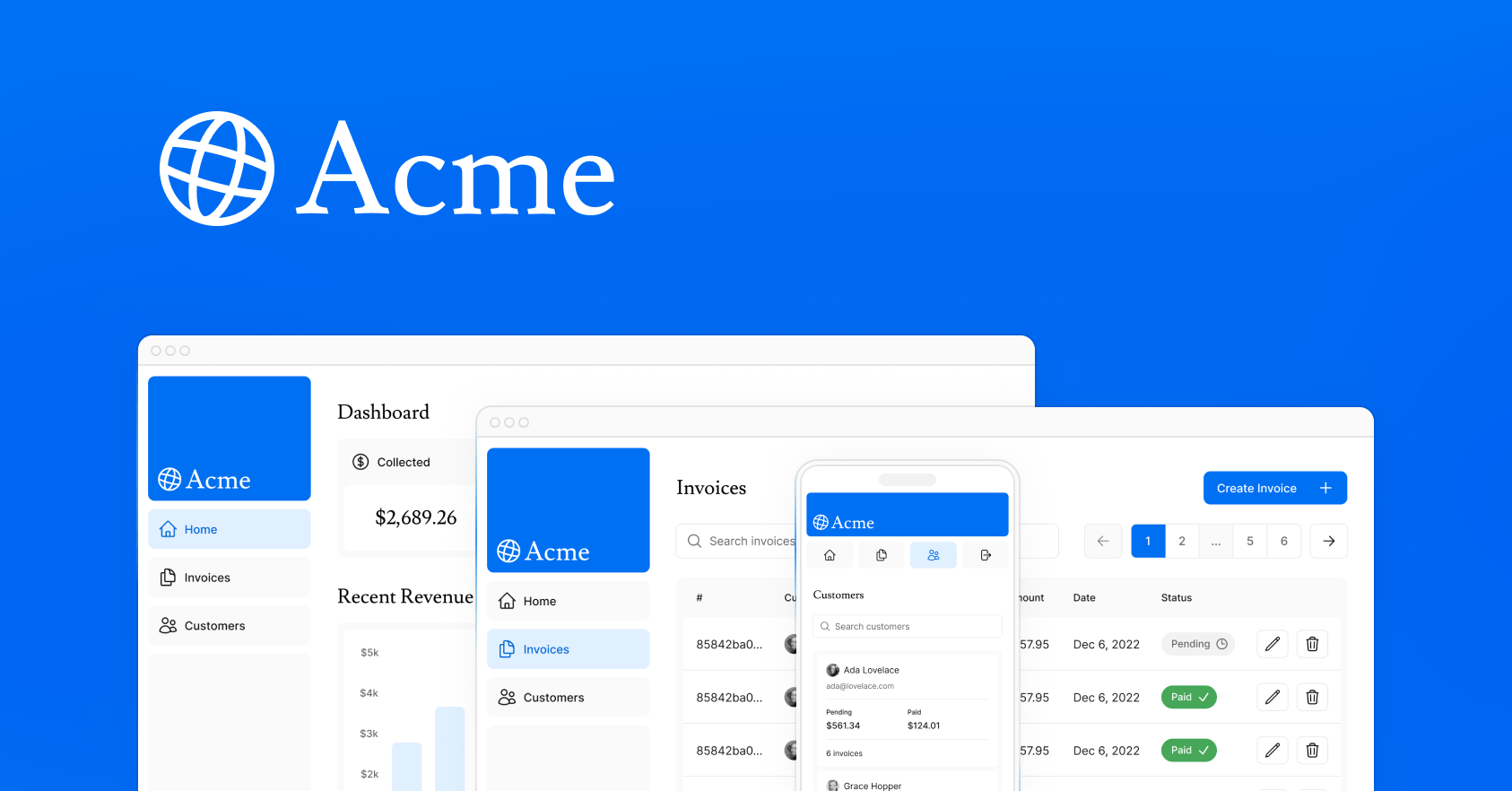 Login Acme Dashboard