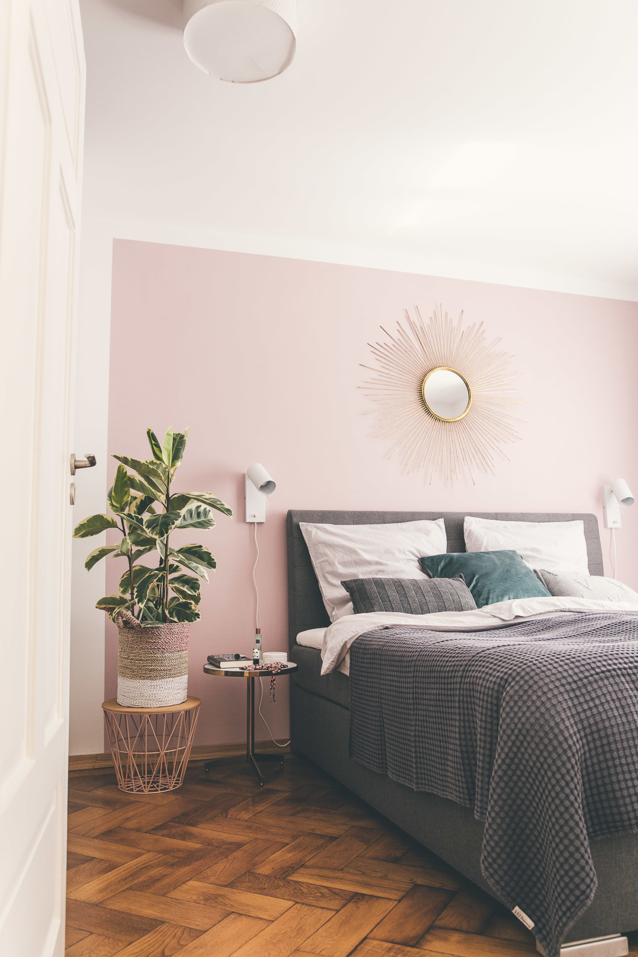 Schlafzimmer Wand Rosa2 Josie Loves