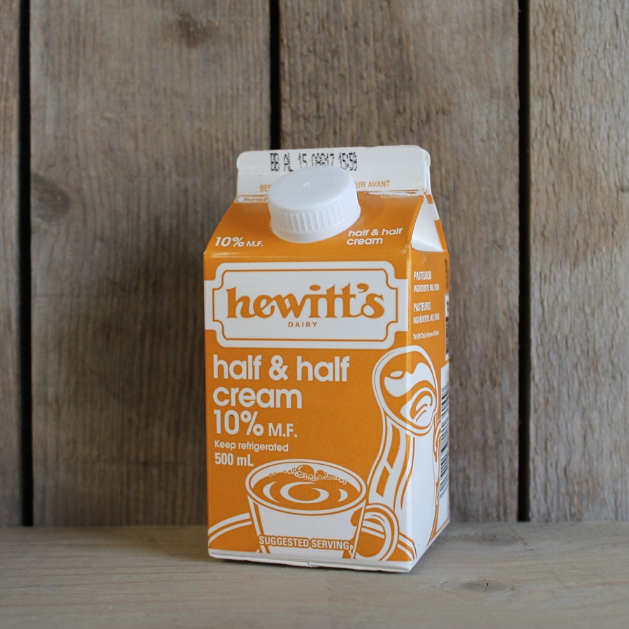 Hewitts Half and Half Cream Josmar Acres Inc