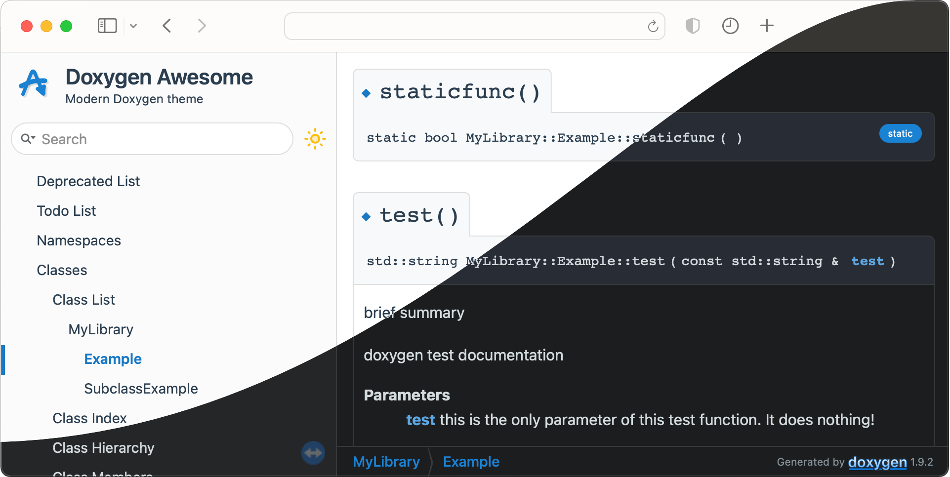 Doxygen Awesome Doxygen Awesome
