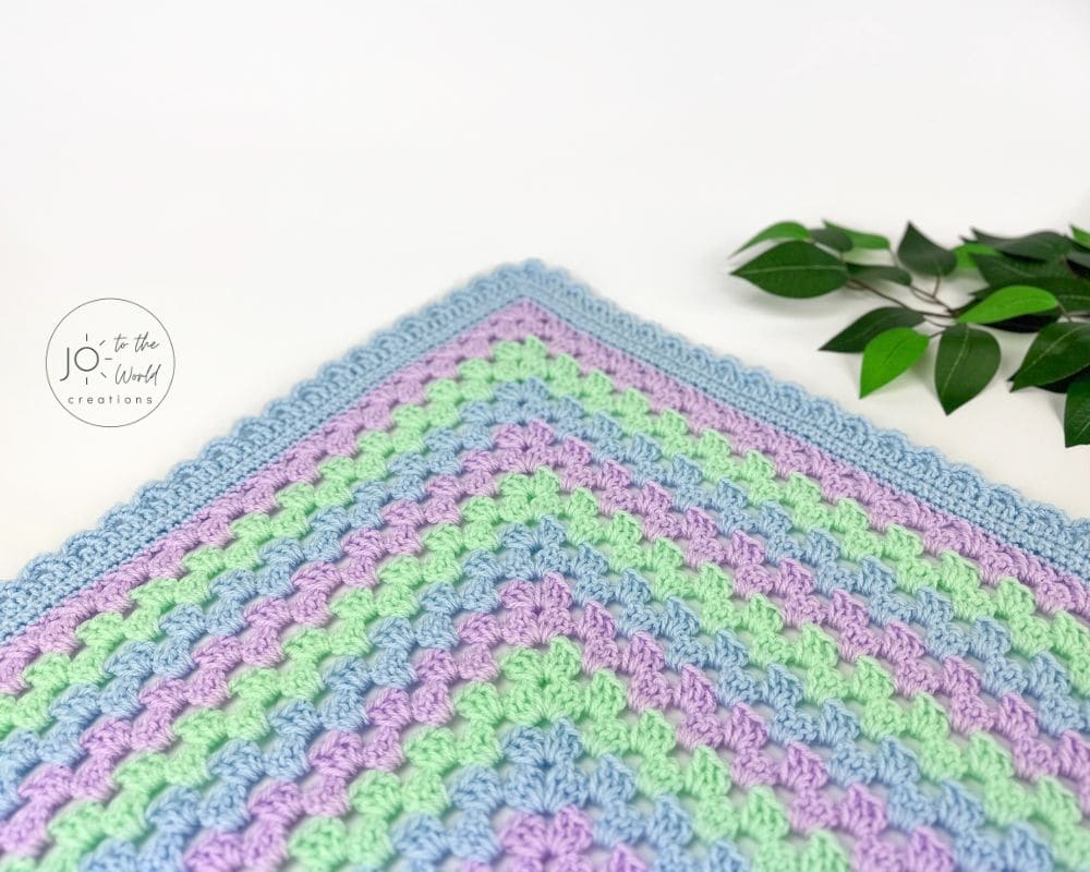 Continuous Granny Square Blanket Crochet Pattern Jo to the World