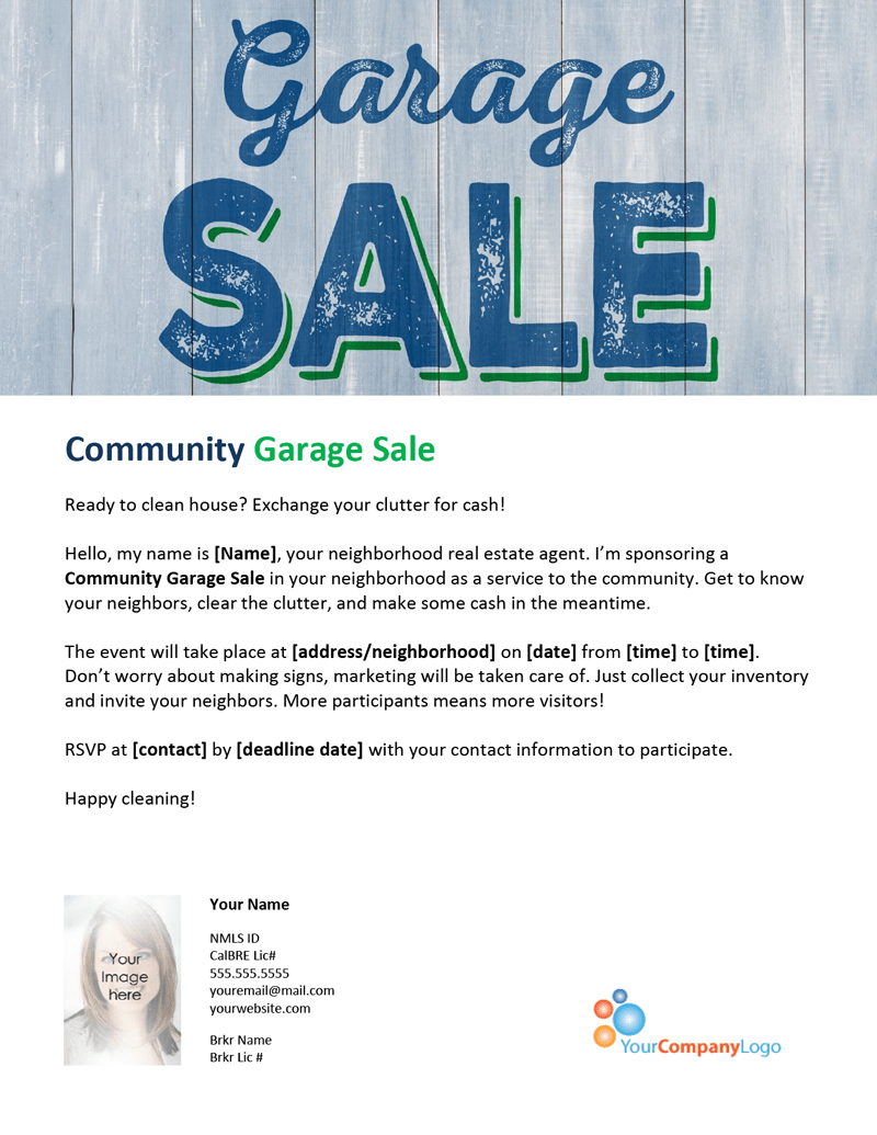 FARM Community garage sale firsttuesday Journal