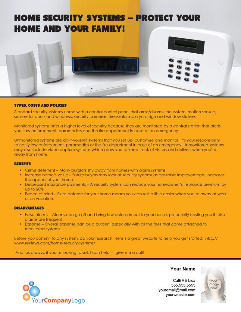 FARM Home security systems — protect your home and your family!