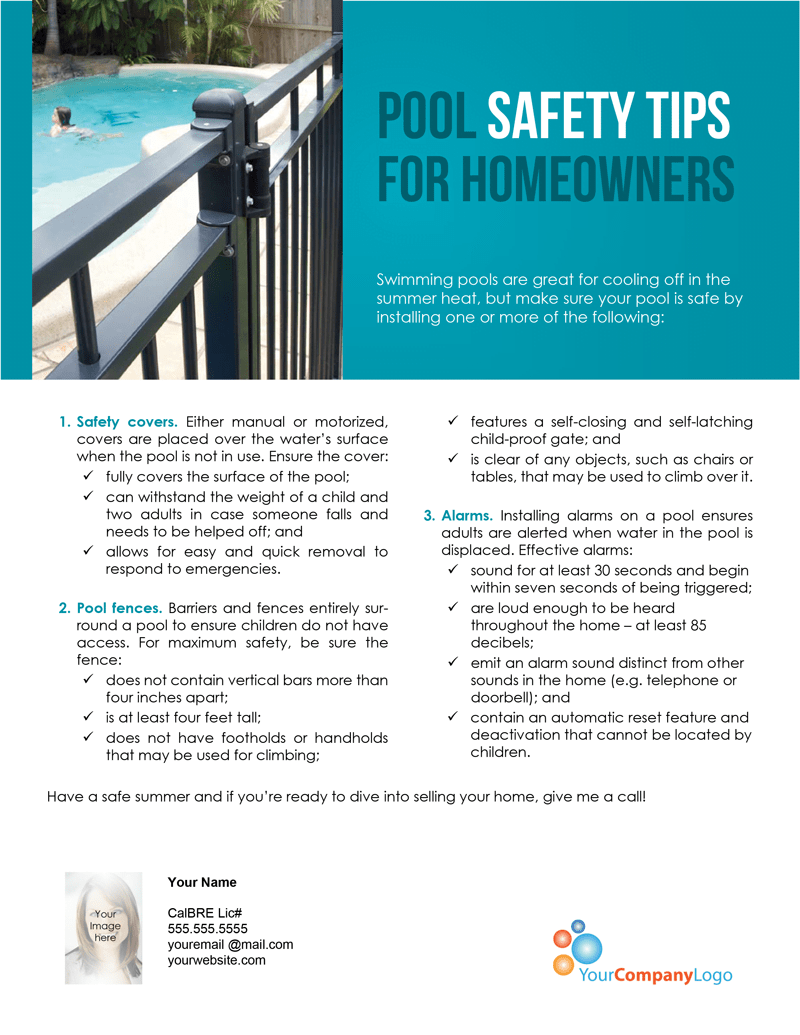 FARM Pool safety tips for homeowners firsttuesday Journal