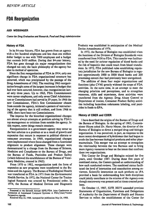 FDA PDA Journal of Pharmaceutical Science and Technology