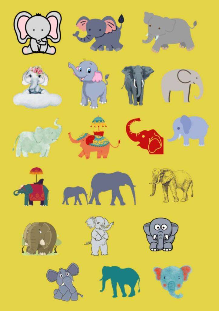 Elephant Stickers Sheet Buy Elephant Stickers Online