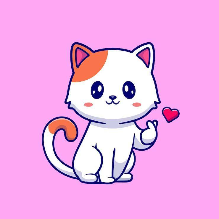 Kawaii Kitty Sticker Buy Kawaii Kitty Sticker Online