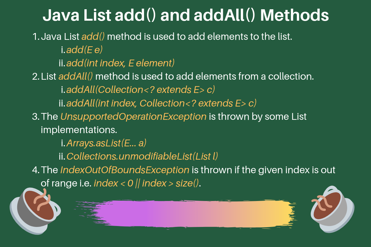 How To Use add() and addAll() Methods for Java List DigitalOcean