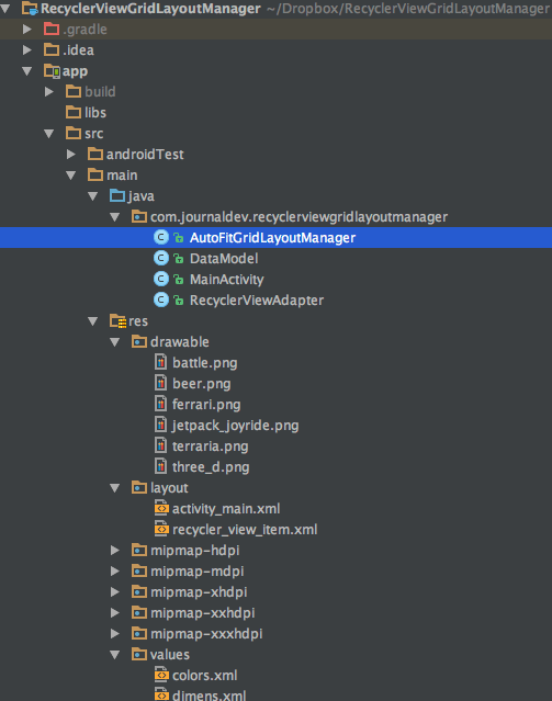 Android GridLayoutManager Example DigitalOcean
