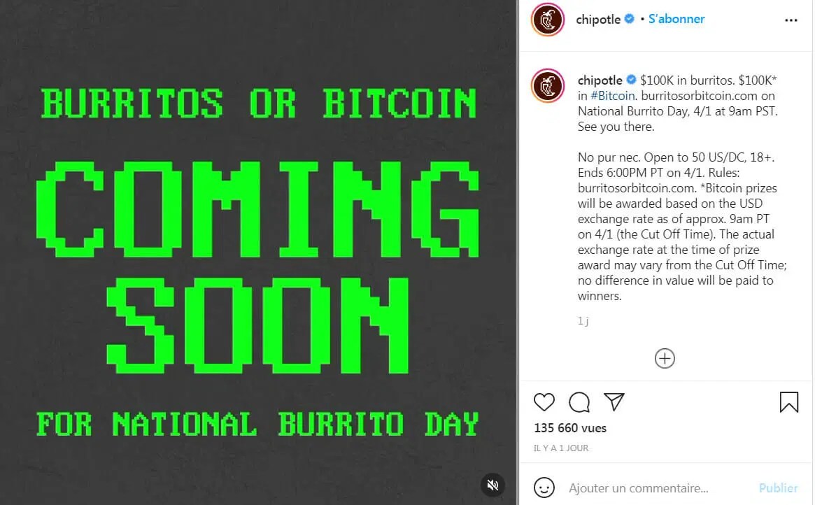 "Un burrito et des bitcoins" ! Le menu épicé de ce resto va vous plaire Journal du Coin