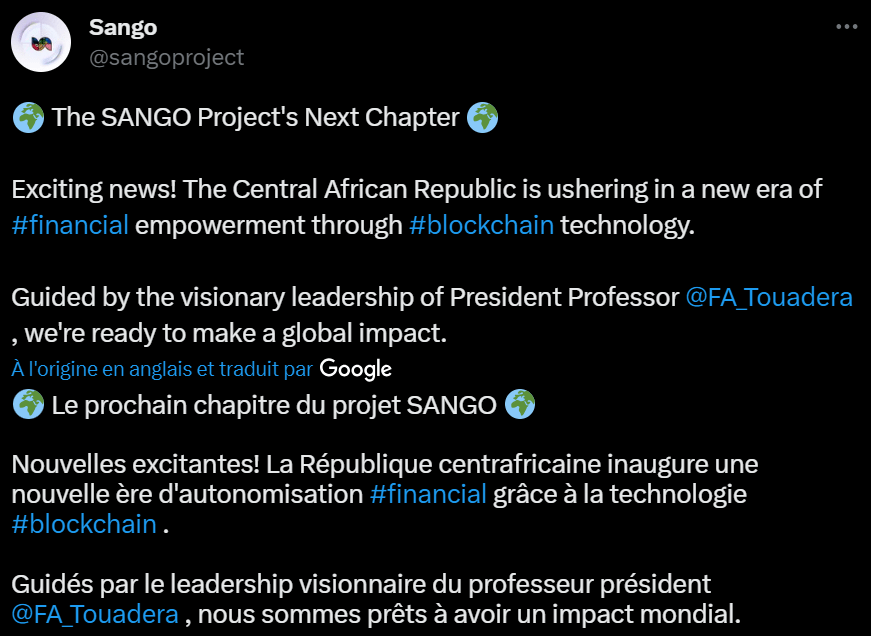 La République centrafricaine abandonne Bitcoin au profit de la tokenisation