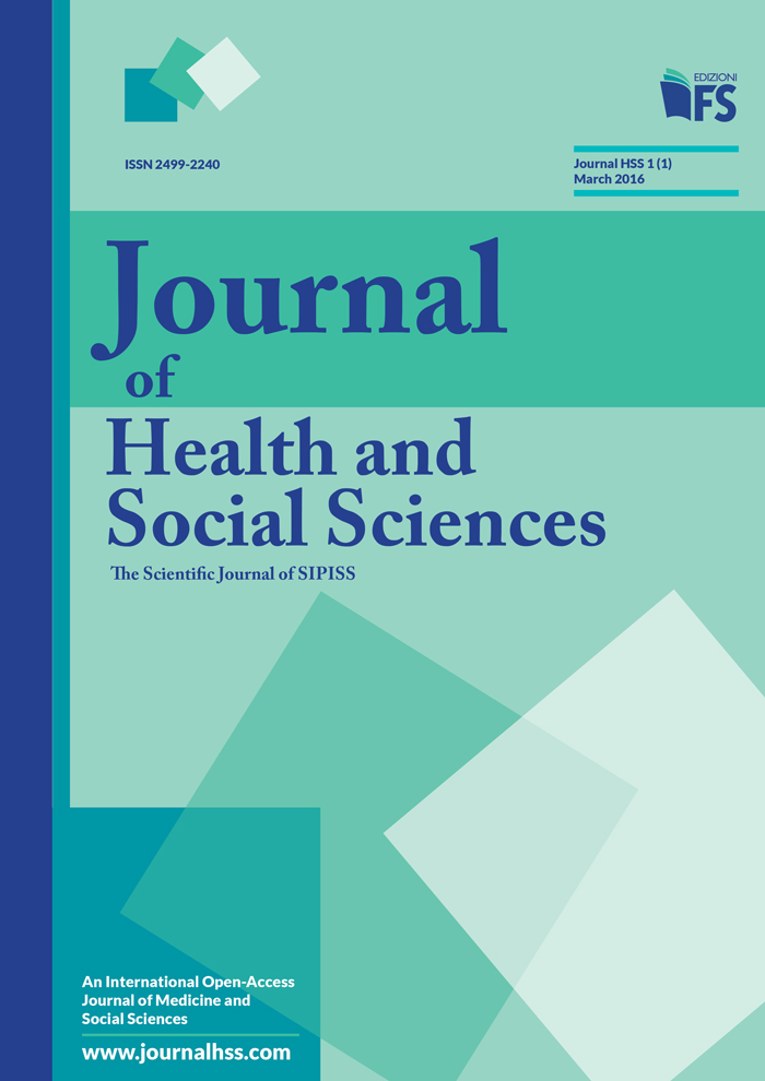 JOURNAL OF HEALTH AND SOCIAL SCIENCES JOURNAL OF HEALTH AND SOCIAL