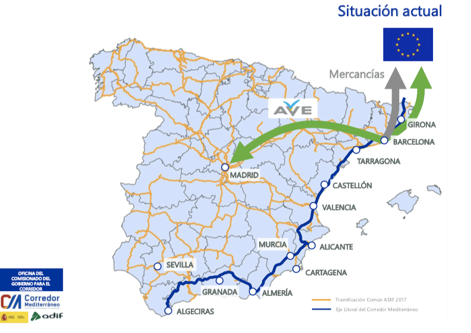 Carte Cotiere Espagne La relation entre la politique des transports et les mouvements