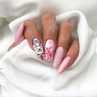 нарисованный макет ногтей