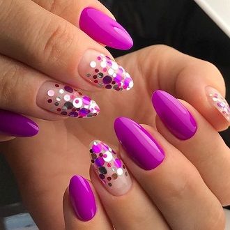 нарисованный макет ногтей