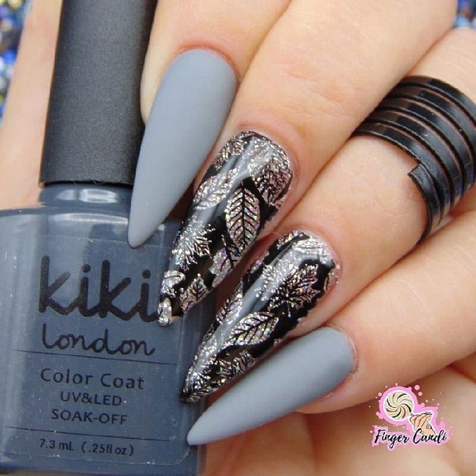 нарисованный макет ногтей