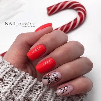 нарисованный макет ногтей