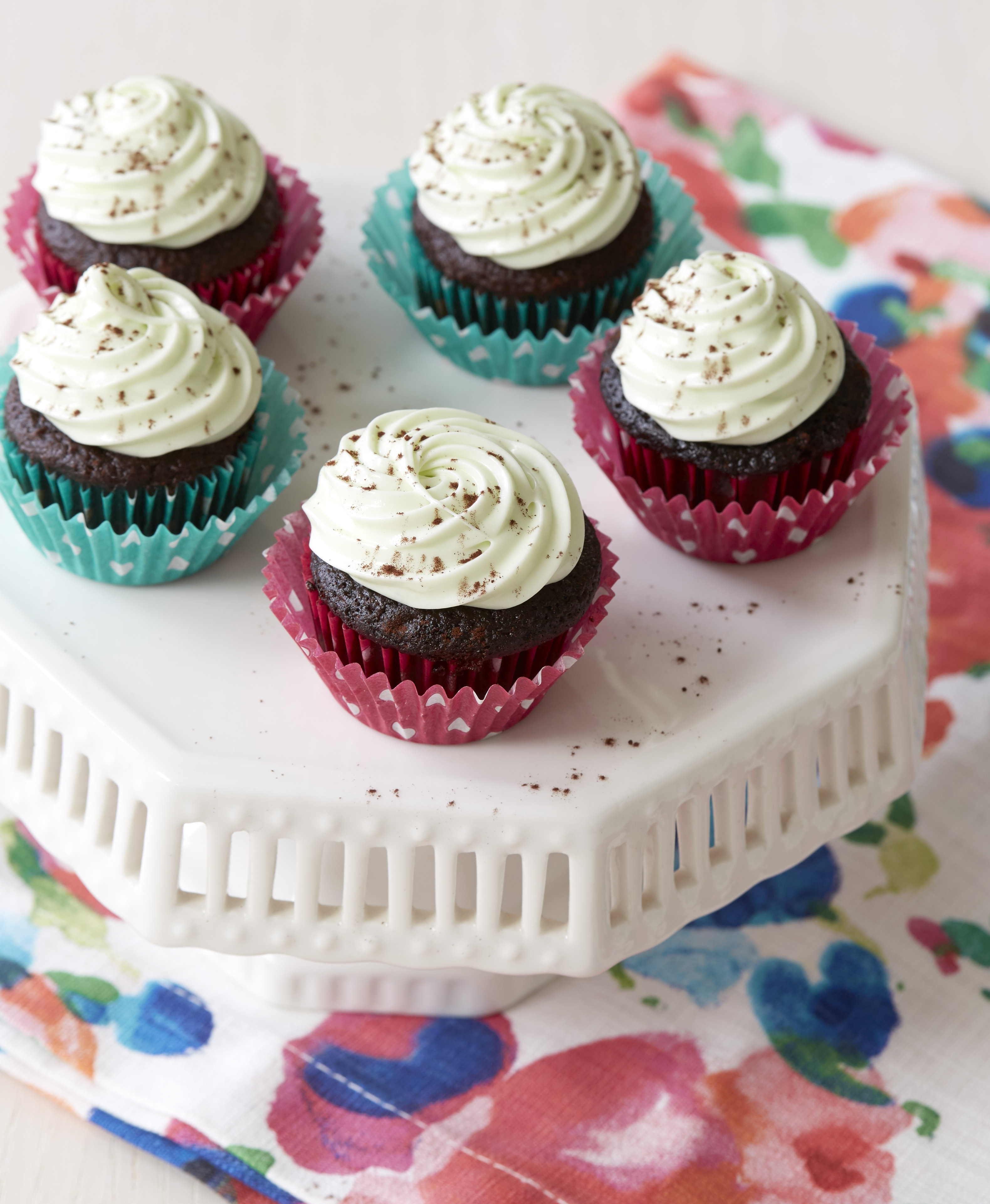 Mini Chocolate Cupcakes with Vanilla Frosting Joy Bauer