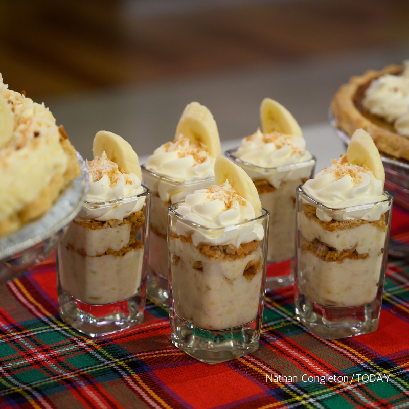 Banana Cream Pie Shots Joy Bauer These pie shots are sweet and creamy