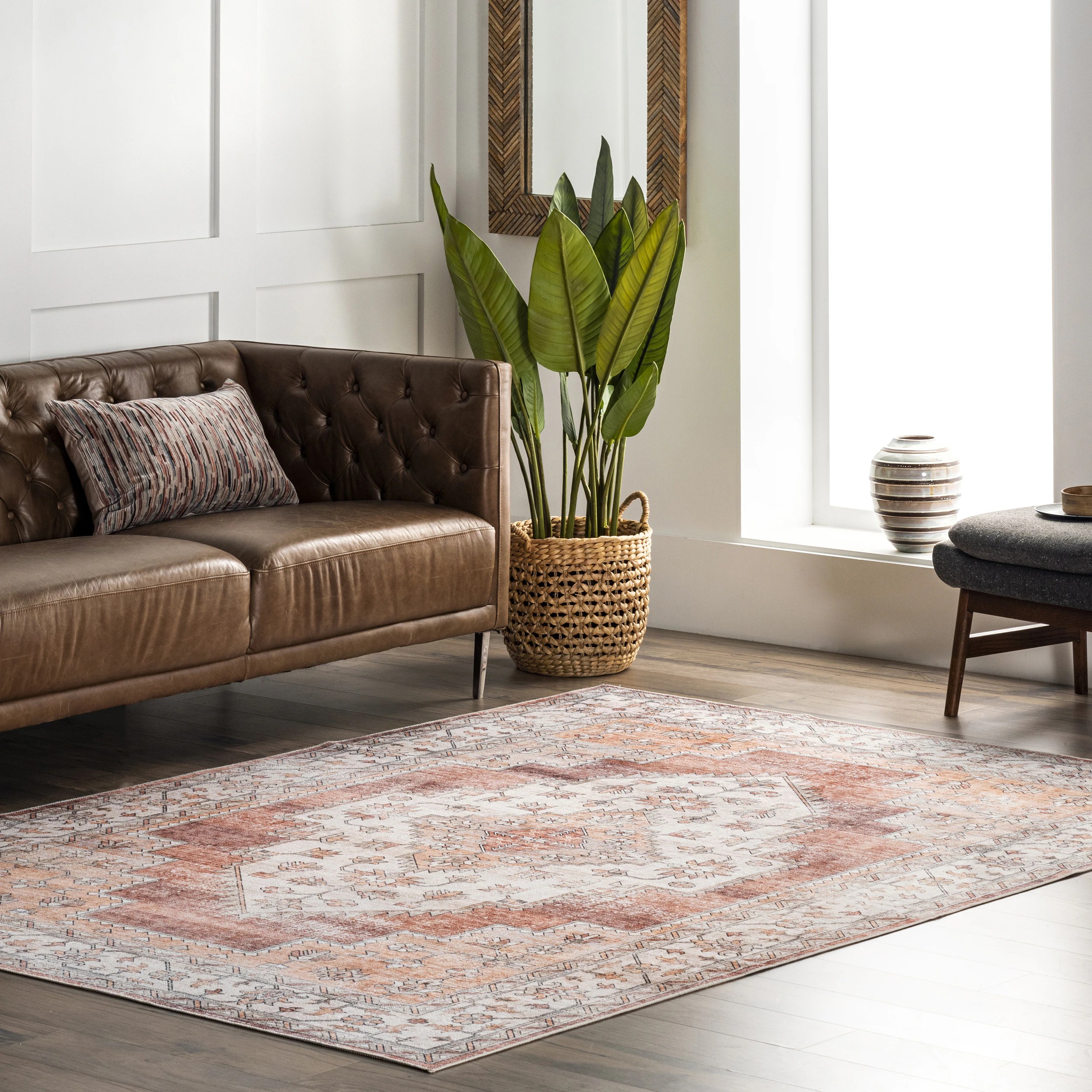 Rose Hattie Washable Rug Joybird