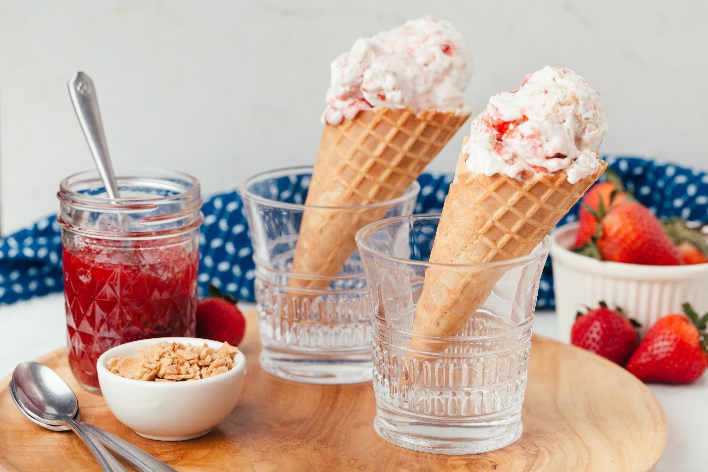 Strawberry Homemade Jam Ice Cream Homemade Ice Cream Recipe