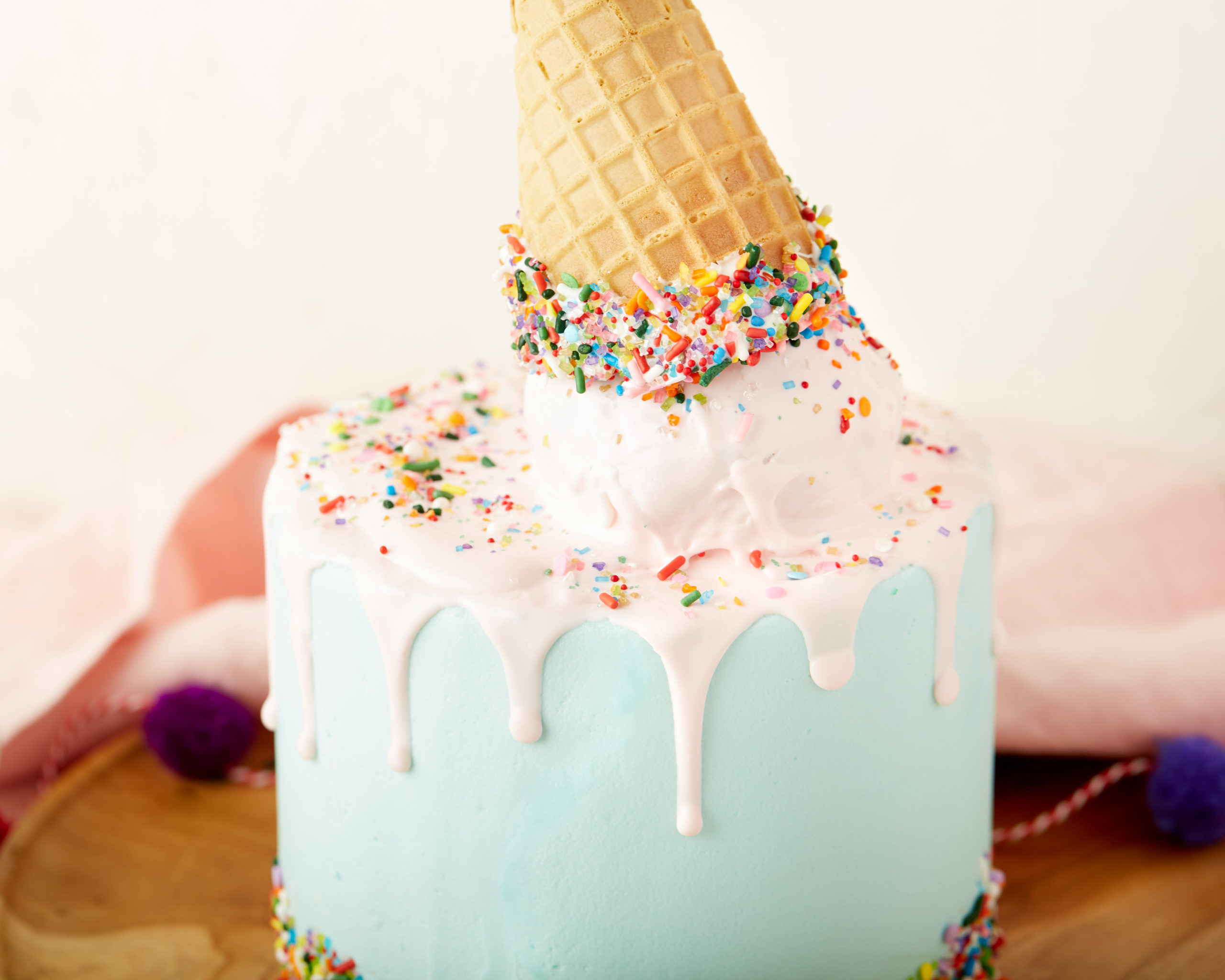 Ice Cream Cone Birthday Cake