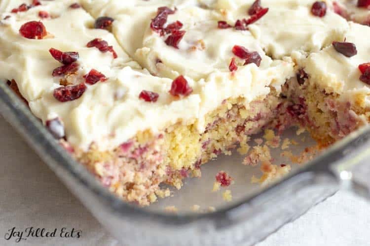 Cranberry Bliss Bars Low Carb, Keto, GF Joy Filled Eats