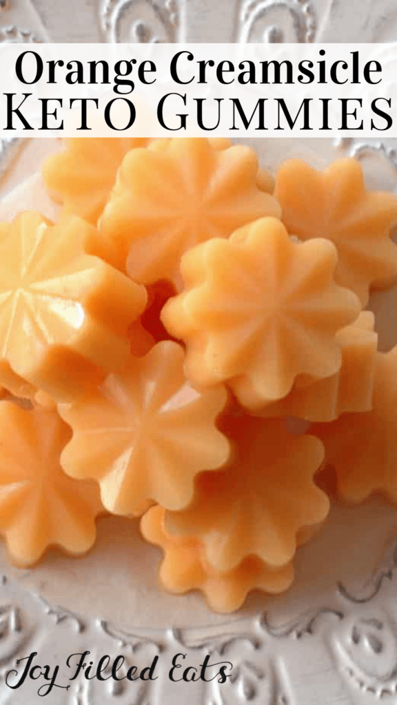 Orange Creamsicle Easy Gummies Recipe Low Carb, Keto, SugarFree