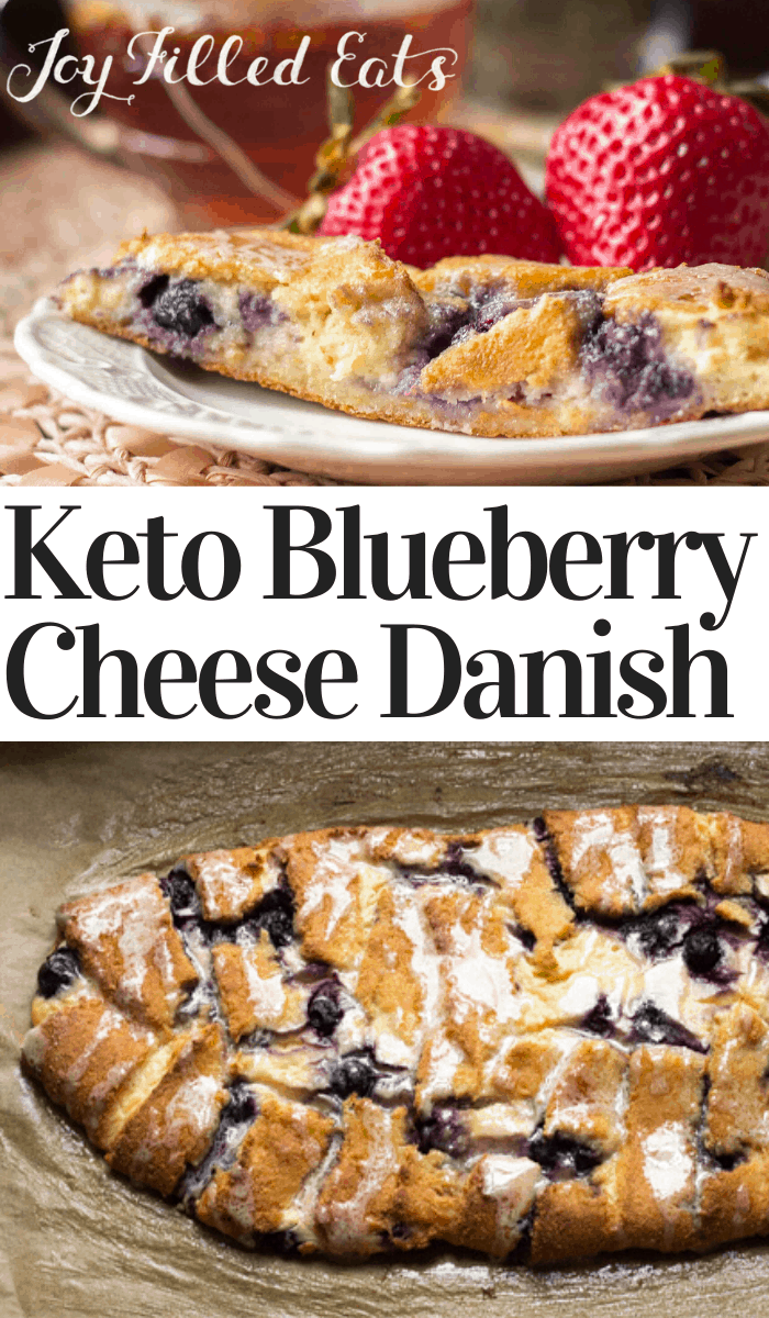 Braided Blueberry Cheese Danish Low Carb, Keto, GlutenFree