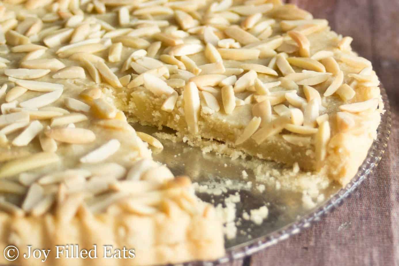 Easy Almond Tart Low Carb, Grain & Sugar Free, THM S Joy Filled Eats