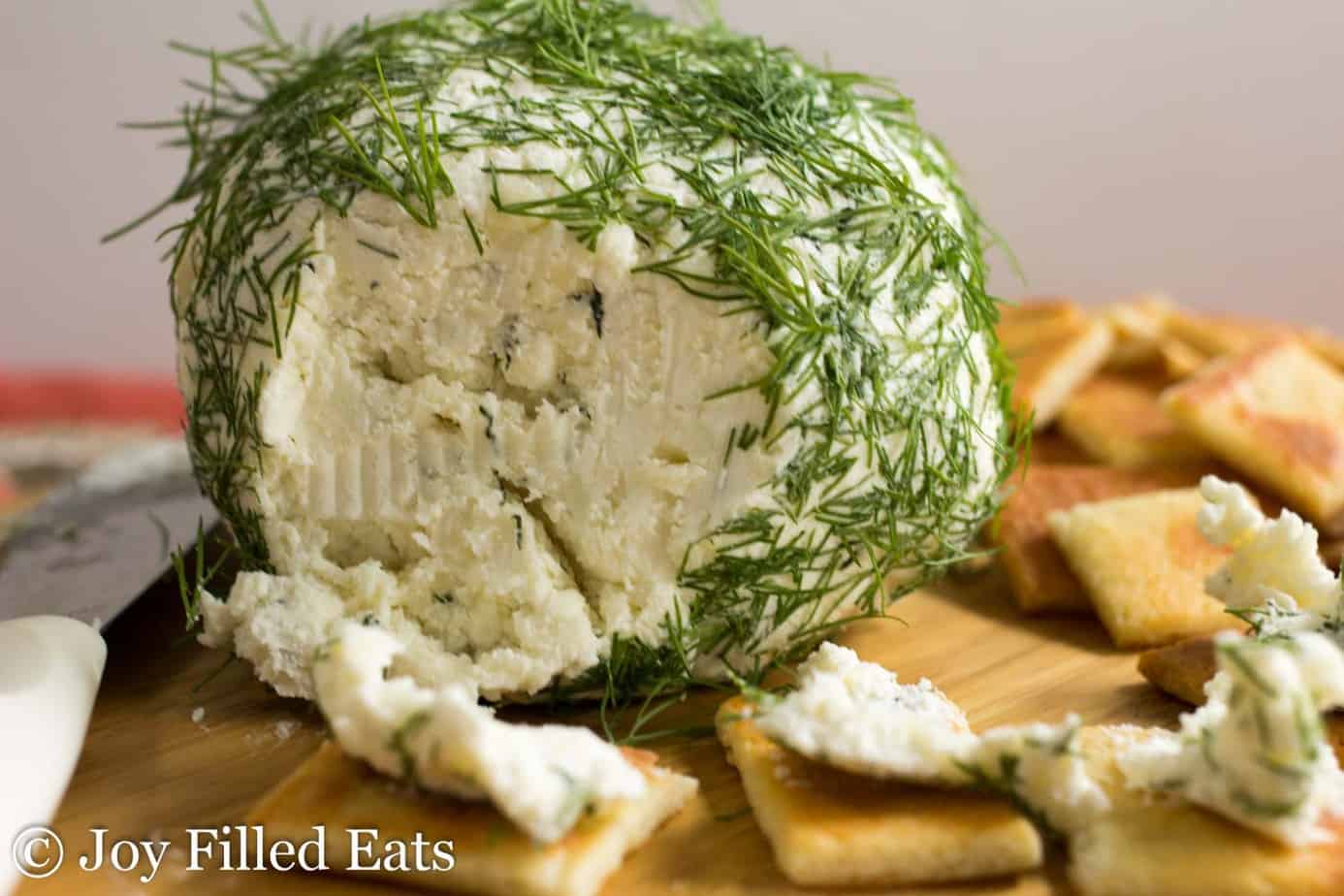 Feta & Dill Cheese Ball Keto, Low Carb, Gluten Free Joy Filled Eats