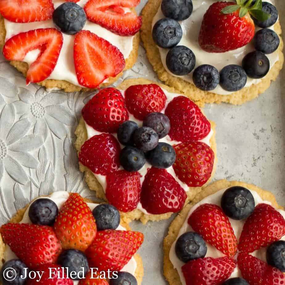Healthy Fruit Pizza Cookies Low Carb, Keto, THM S Joy Filled Eats