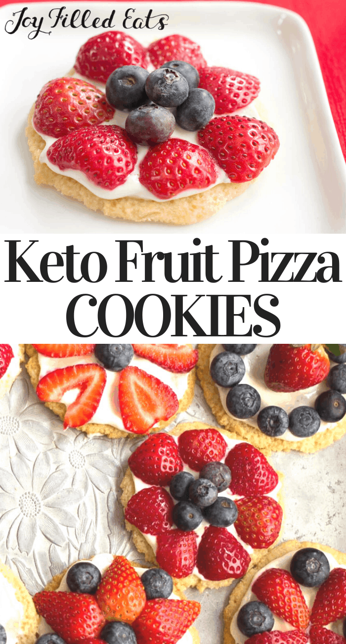 Keto Fruit Pizza Cookies Low Carb, GlutenFree, EASY Joy Filled Eats