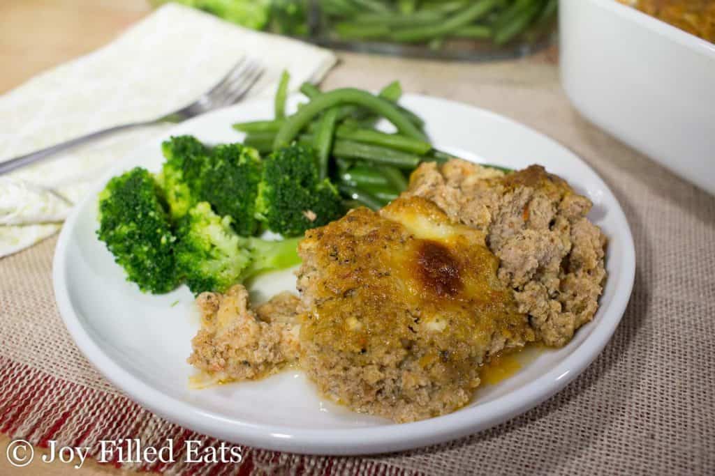 Italian Meatloaf Recipe Low Carb Keto THM Gluten Free Joy Filled Eats