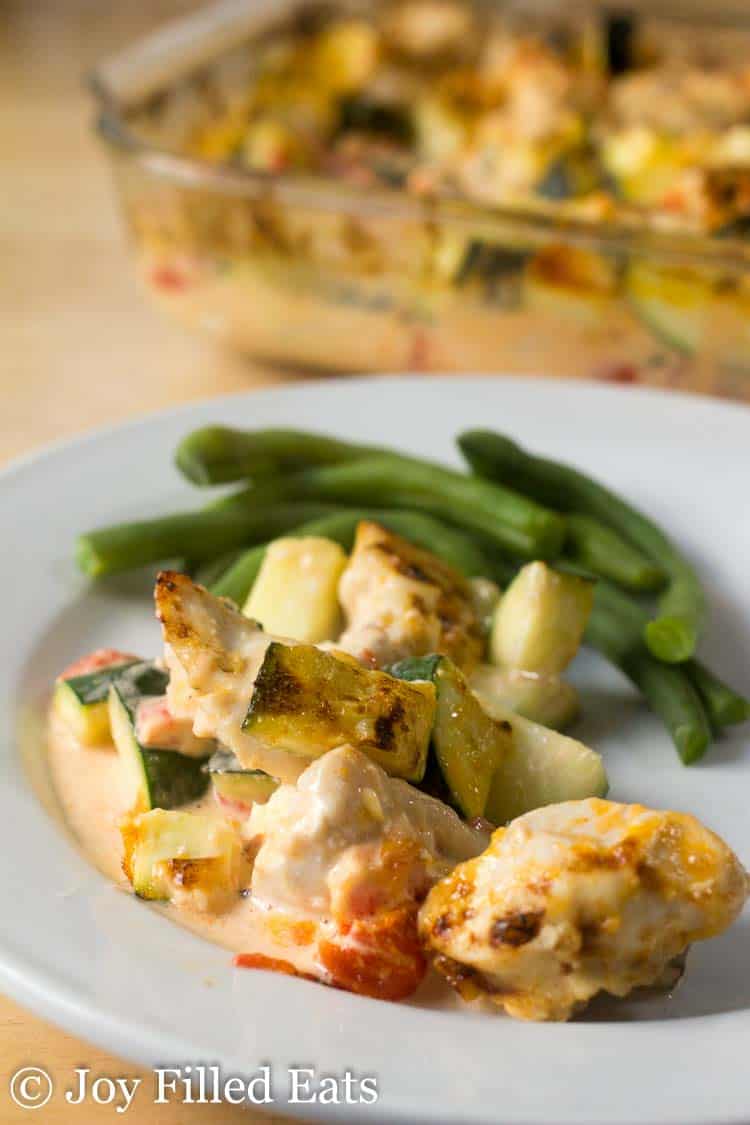 Chicken Zucchini Casserole Paleo, Low Carb, Keto Joy Filled Eats