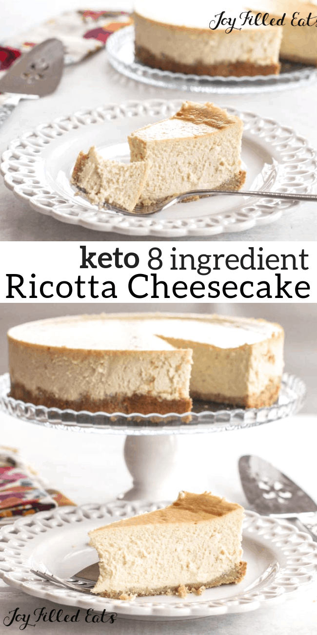 Ricotta Cheesecake Low Carb, Keto, 8 Ingredients!
