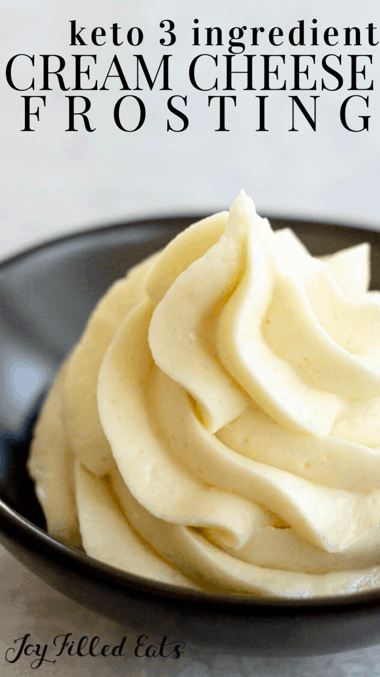 Keto Cream Cheese Frosting (3 Ingredients) Joy Filled Eats