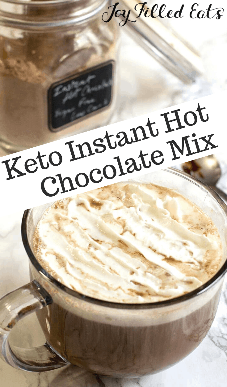 Sugar Free Hot Chocolate Mix 3 Ingredients, Keto, THM Joy Filled Eats