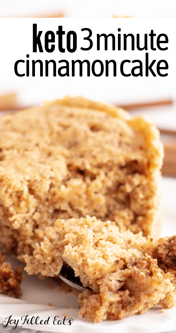 Keto Cinnamon Mug Cake Easy 3Minute Low Carb Dessert