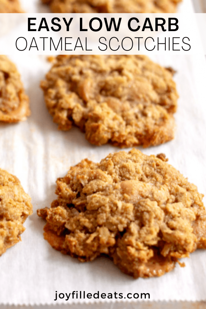 Low Carb Oatmeal Cookies Keto Oatmeal Scotchies Joy Filled Eats