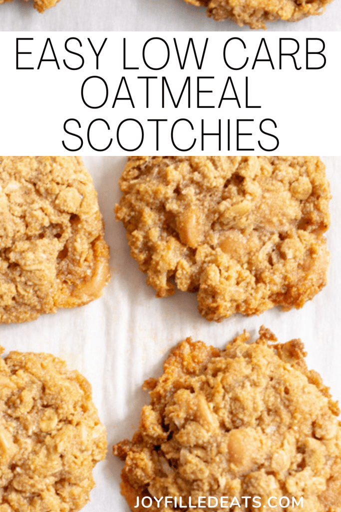Low Carb Oatmeal Cookies Keto Oatmeal Scotchies Joy Filled Eats